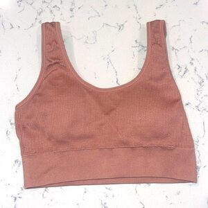 aerie Ribbed Padded Sports Bra Size Medium